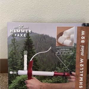 HAMMER + AXE Marshmallow Mini Bow - White & Red
